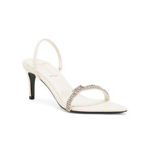 BLACK SUEDE STUDIO coconut Leahter Bowie 65 Slingback Heeled Sandals